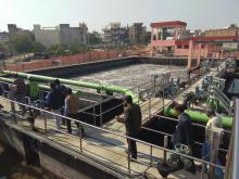 Visit of STP under Drvyavati river front development works during Training on River Basin Modelling (Jan 07-11, 2019 at Jaipur)